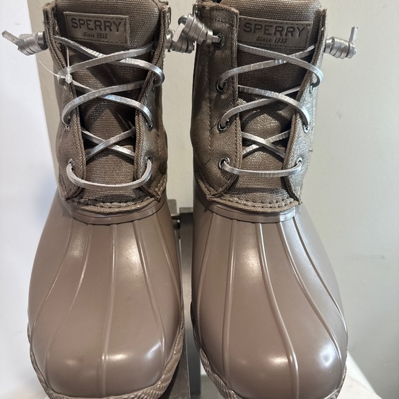 Sperry Womens Saltwater Shimmer Rain Boots new size 9 - Picture 1 of 7